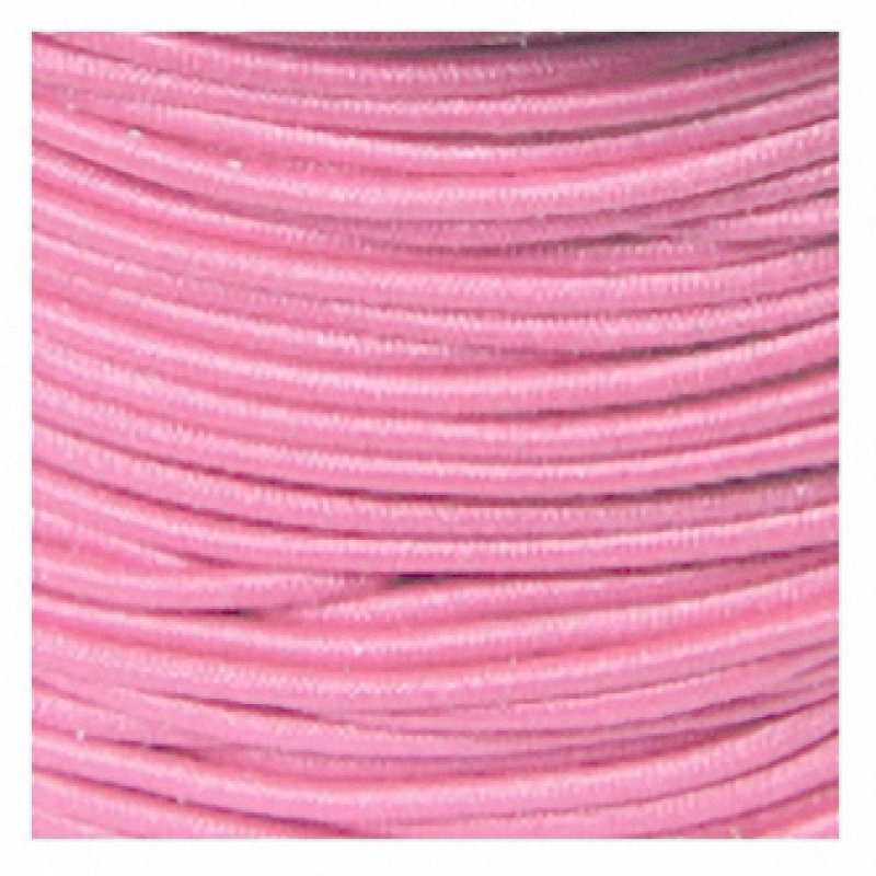 Gummikordel rosa 1,2mm