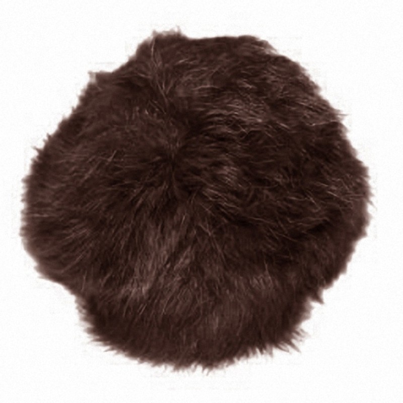 Fellbommel 10cm dunkelbraun