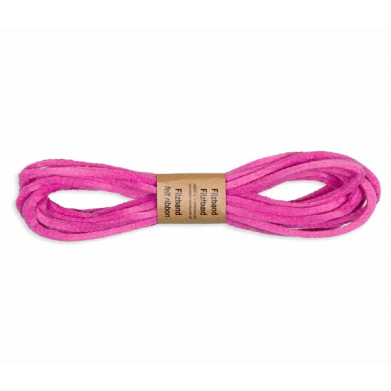 Filzband 5mm pink 5m