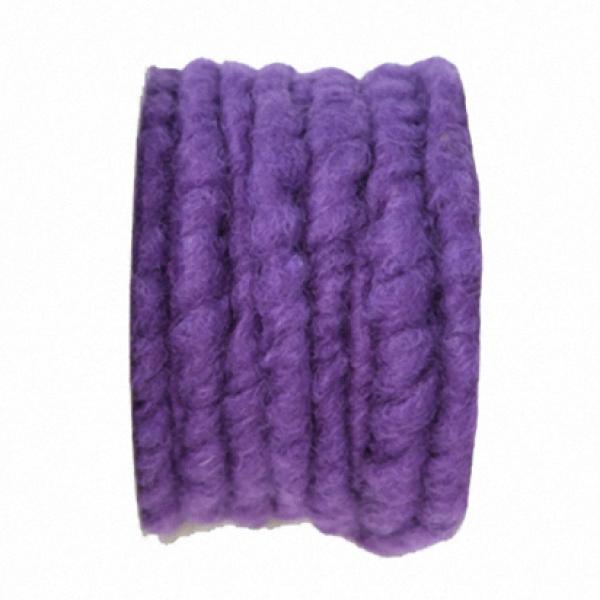 Filzschnur auf Rolle violett in 7mm
