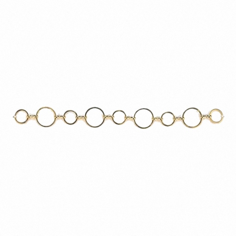 Gliederkette Formen 10-13mm gold