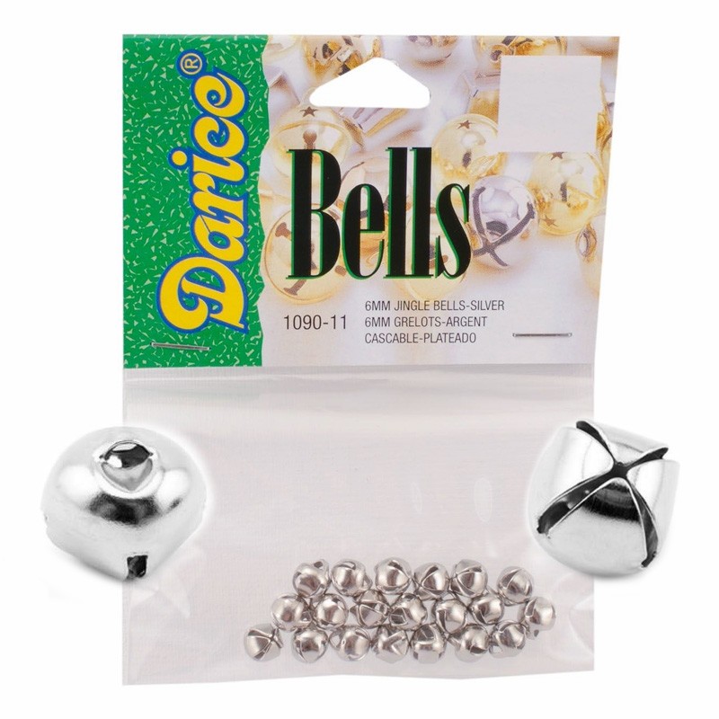 Glöckchen silber 6mm 20 Stück