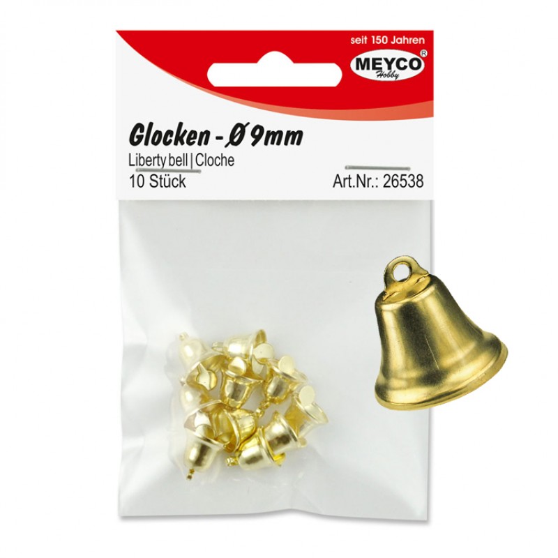 Glöckchen 9mm gold