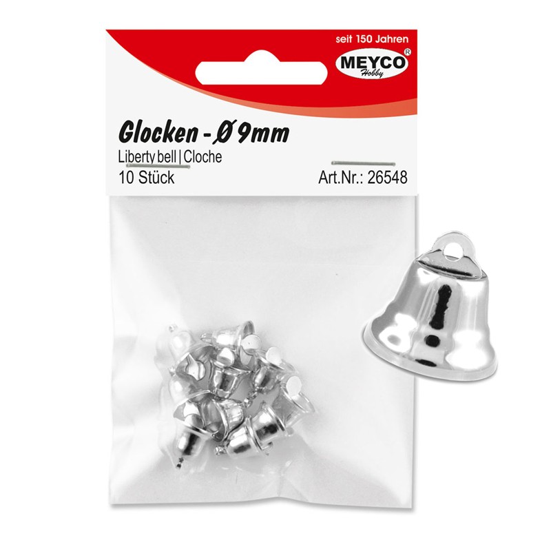 Glöckchen 9mm silber