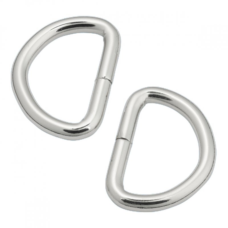 Gurtbandschlaufe 25mm silber