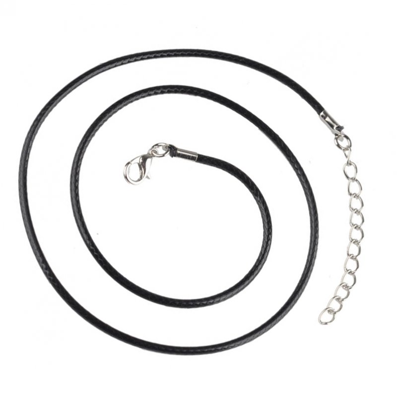 Imitatlderkette montiert schwarz 50cm 1,5mm