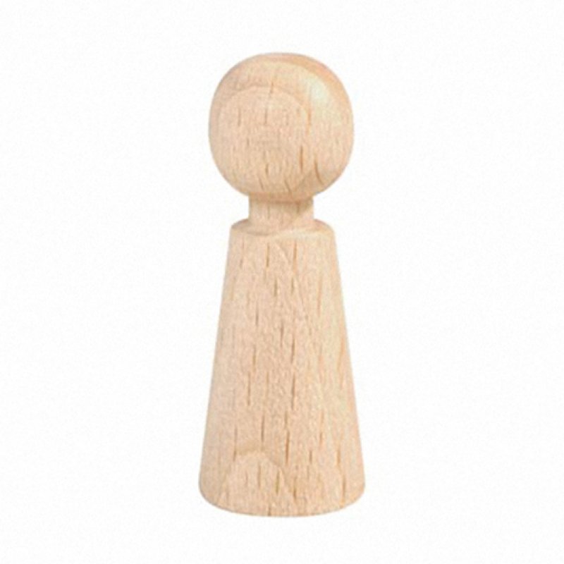 Figurenkegel Holzspielfigur 80mm natur