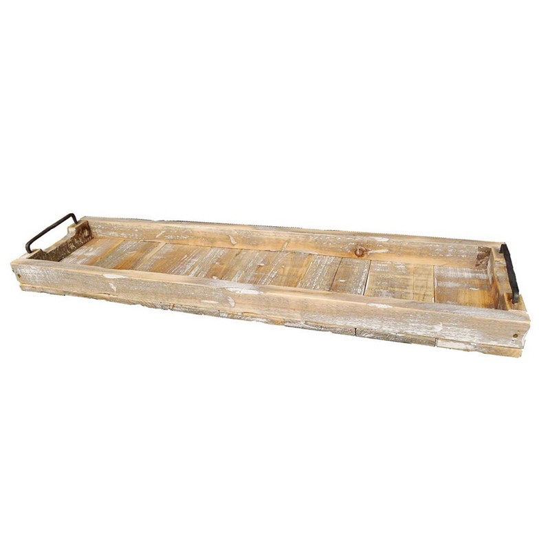 Holztablett 58cm vintage Stil