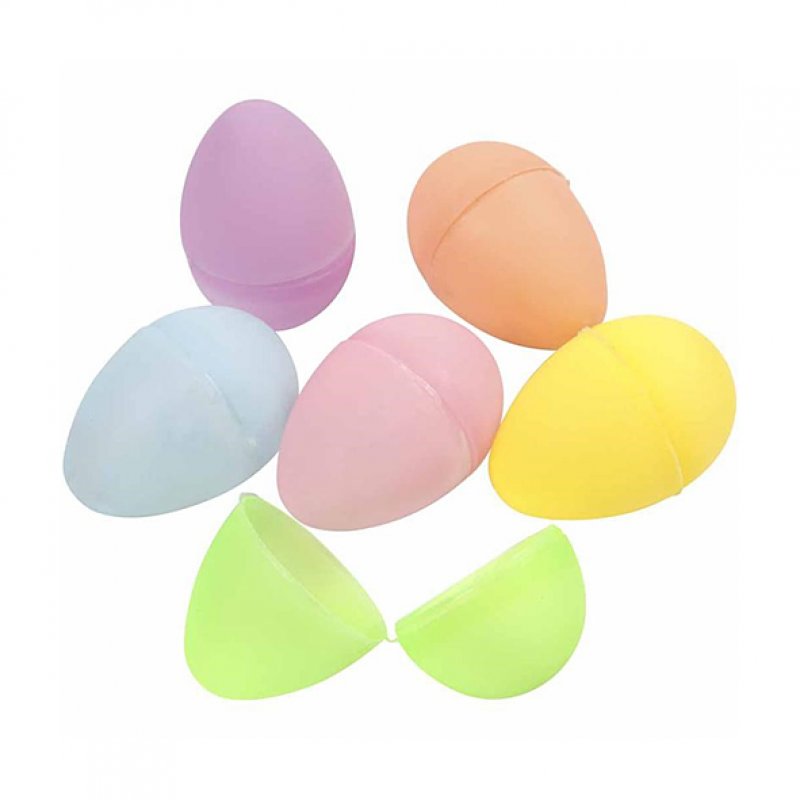 6 Plastikeier zum Öffnen 6cm Pastell