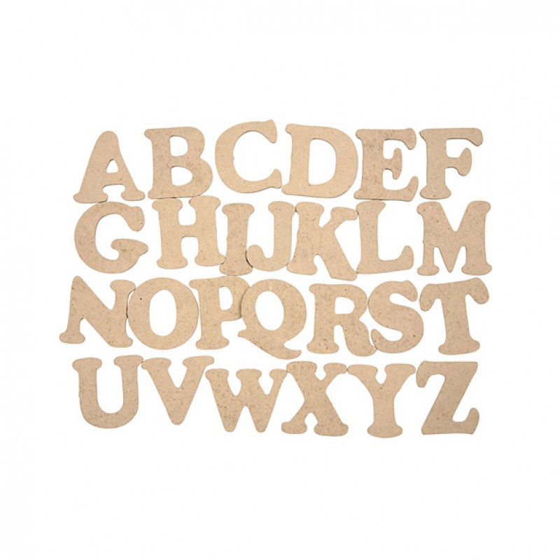 A-Z MDF Buchstaben je 3x