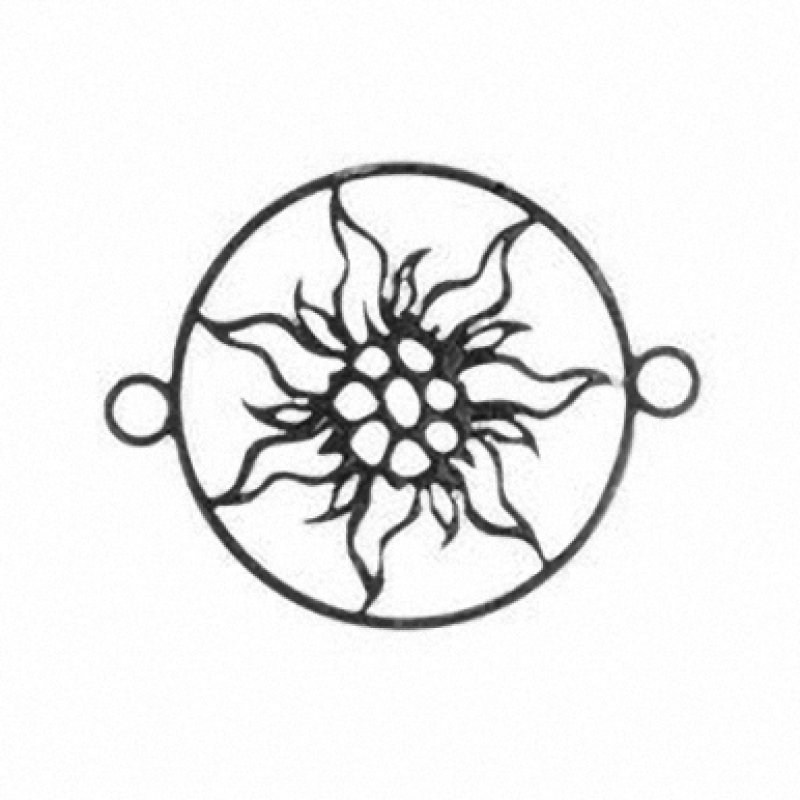 Anhänger Edelweiß 18mm 2 Ösen