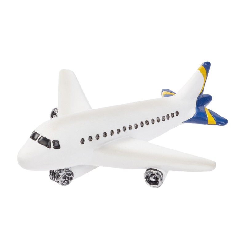 Miniatur-Flugzeug 6cm Polyresin bunt