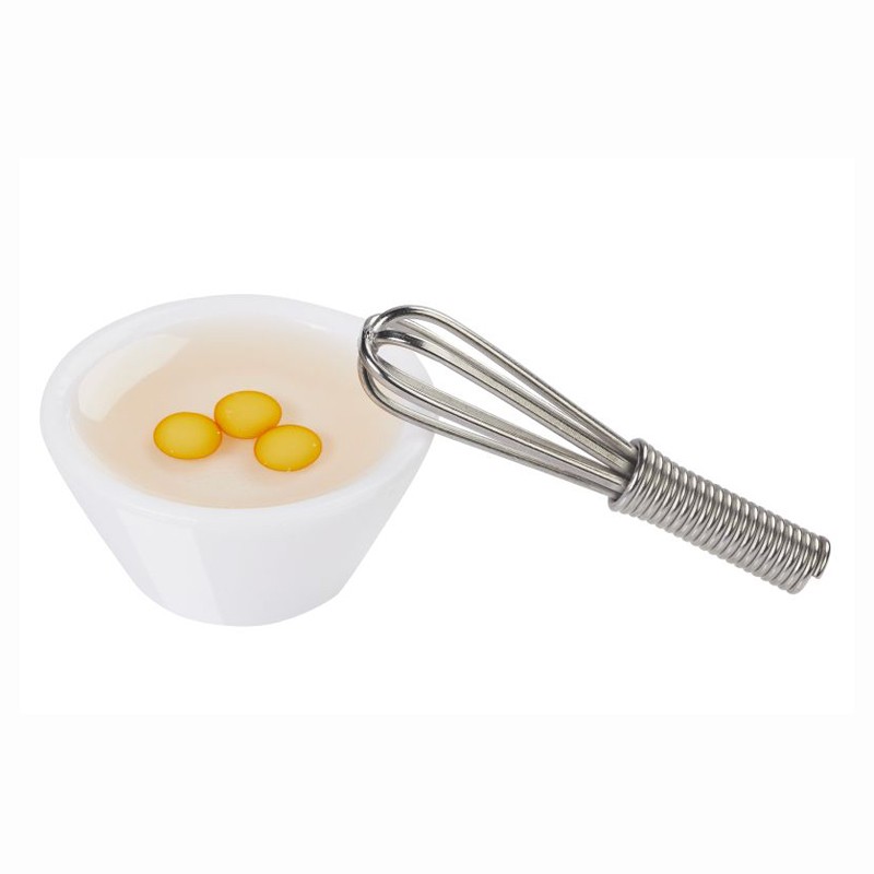 Rührschüssel + Schneebesen und Eier Miniatur 3,5cm