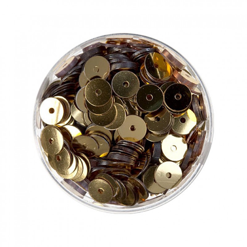 Pailletten messing glatt 7g