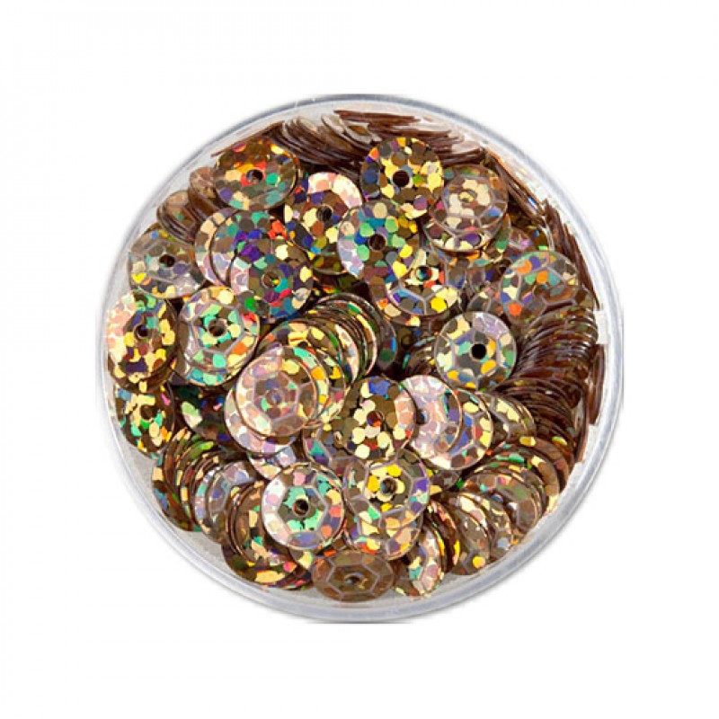 Pailletten gold Schüssel Flitter 7g