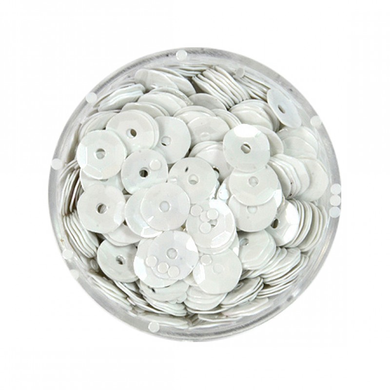 Pailletten perlmuttweiß Schüssel 7g