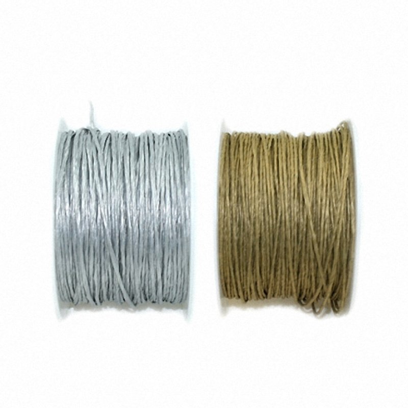 Papierkordel 2mm gold silber