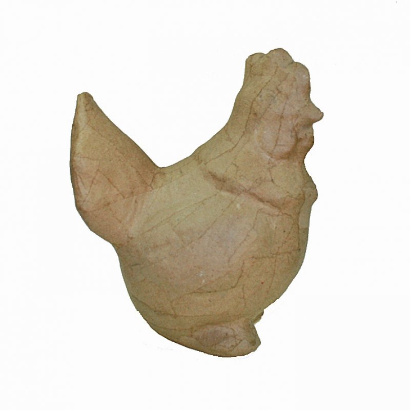 Papp-Huhn stehend 18cm