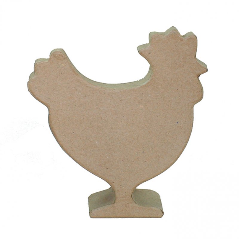 Papp-Huhn stehend 20cm