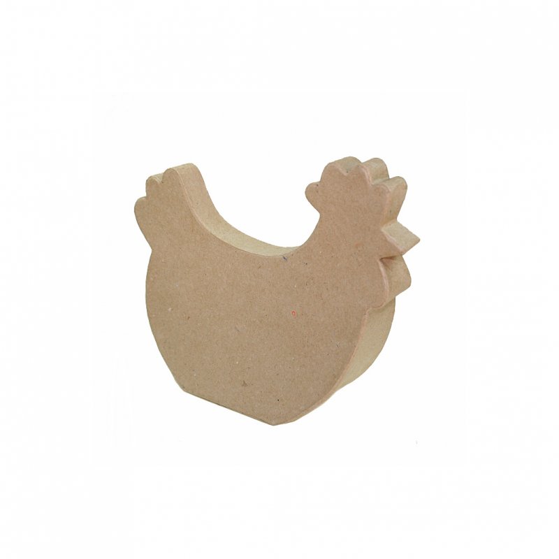 Papp-Huhn sitzend 10cm