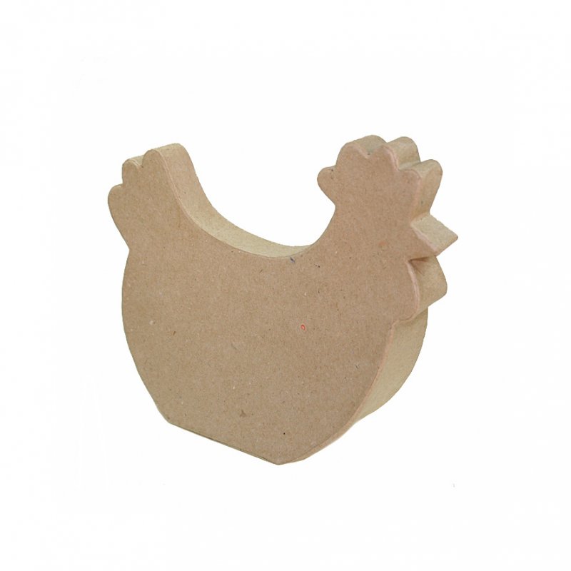 Papp-Huhn sitzend 15cm