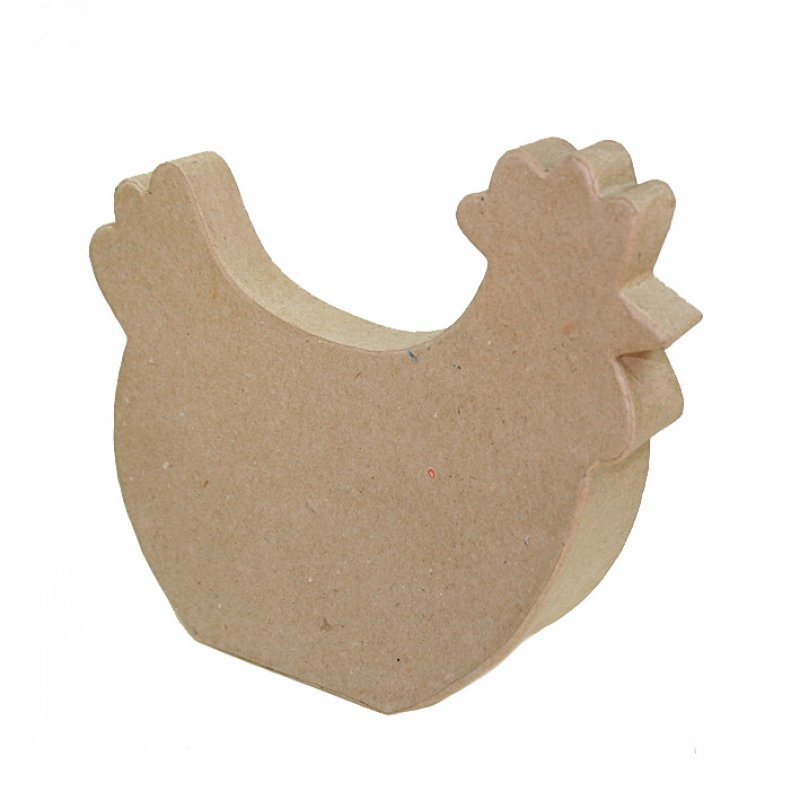 Papp-Huhn sitzend 20cm