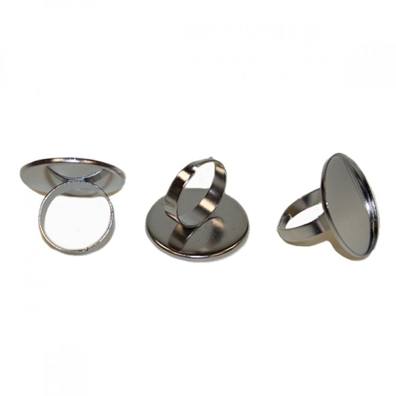 Fingering Fassung silber 25mm