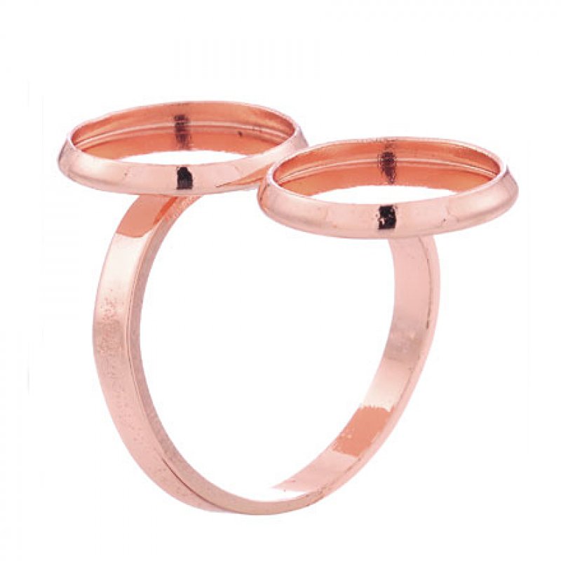 Finggering Fassung rosegold 12mm