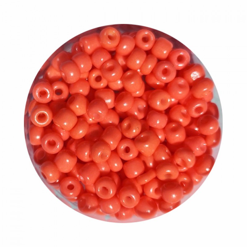 Rocailles 4,5mm knallorange soft 10g