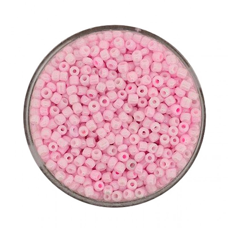 Rocailles rosa soft glänzend 2,6mm 17g Dose