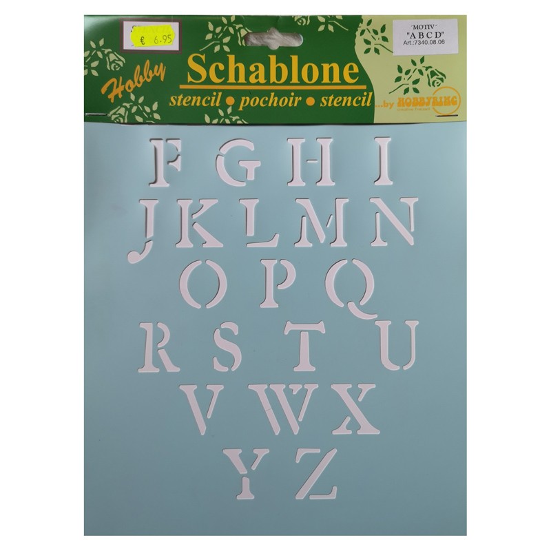 Schablone Industrieschrift 30cm