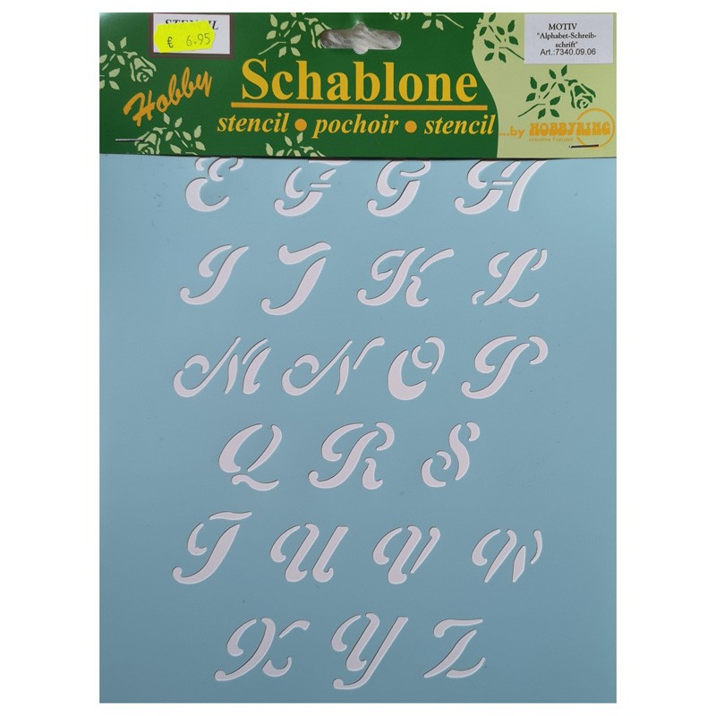 Schablone Schreibschrift 30cm