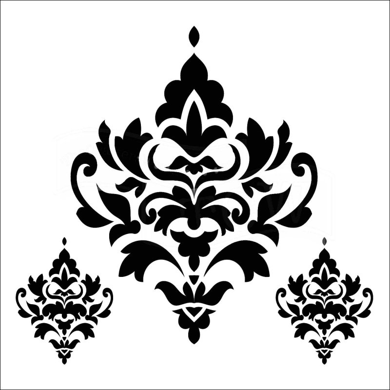 Schablone Damask 30cm