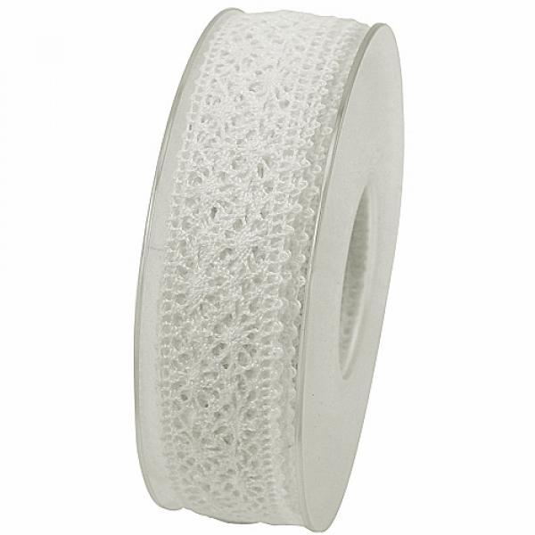 Spitzenband creme Rolle