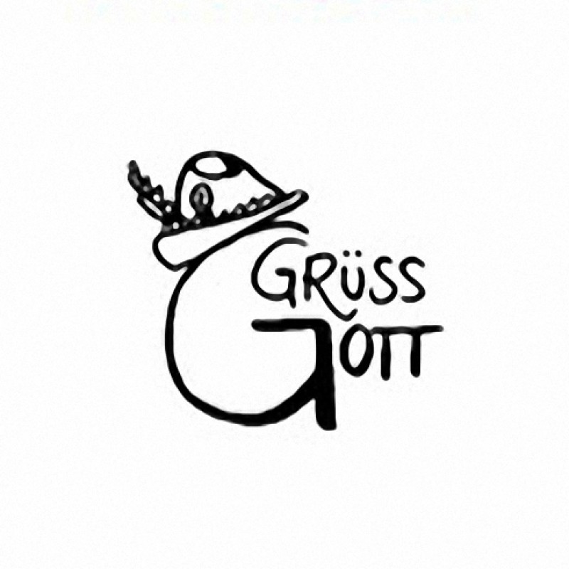 Stempel Grüss Gott 2,6cm