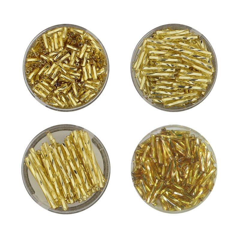 Stiftperlen gold 6-25mm 15g