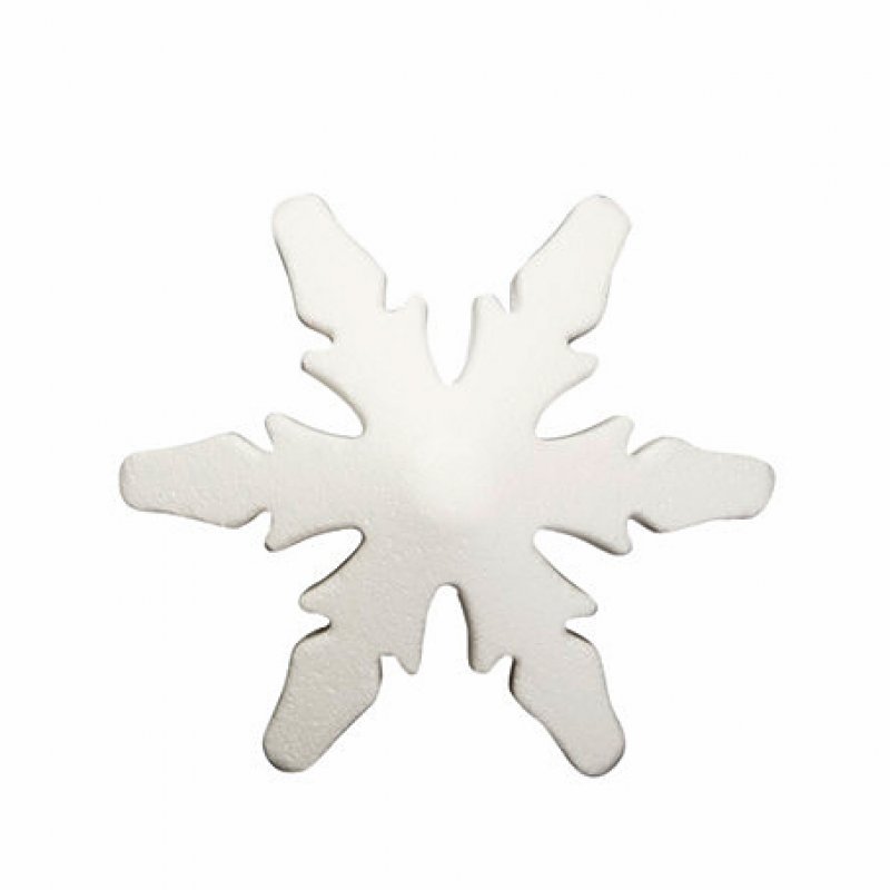 Styropor-Schneeflocke Eiskristall 18cm