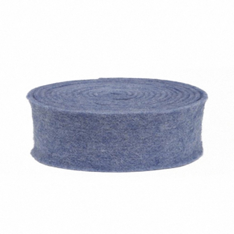 Filzband Topfband 7,5cm uni blau