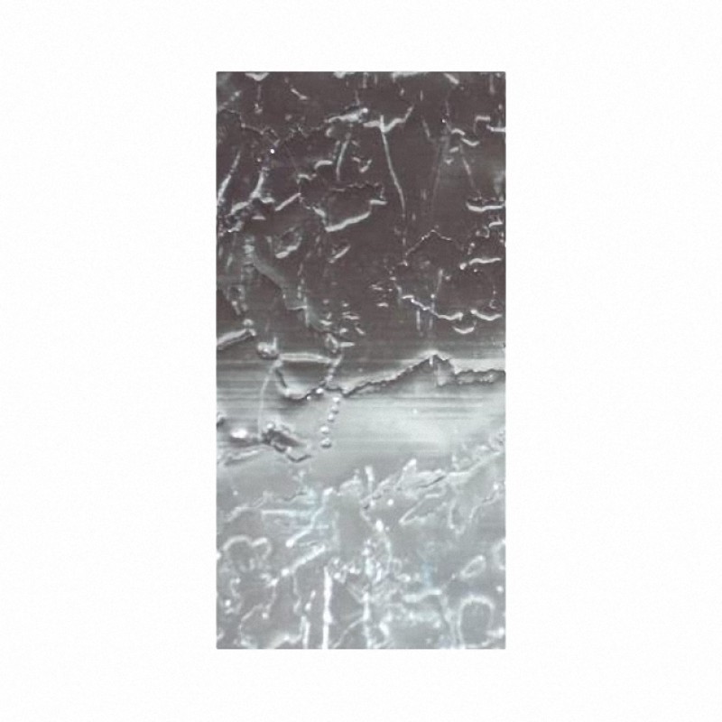 Wachsplatte Muster silber