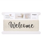 Dekoband 60mm "Welcome" für Loops 4,7m