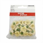 Rosen-Streublumen 2cm creme 24 Stück