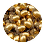 Eicheln gold zum Dekorieren 1 Stück
