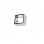 Alu-Quadrat 10x10mm silber