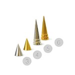 Drehteile Kegel 8-12mm für Ösenstifte silber/gold