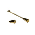 Drehteile Konus 11mm für Ösenstifte gold 1 Stück