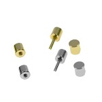 Drehteile Walze 4-5mm für Ösenstifte gold/silber 1 Stück