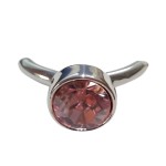 Glasschliffperle Preciosa 10mm light rose für Ring