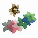 Polaris-Sternblumen-Perle für Schmuckgestaltung in vielen Farben 35mm