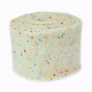 Filzband 15cm Konfetti weiß