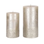 Kerze Rusic Calla 8-11cm 25-38h champagner 4 Stück